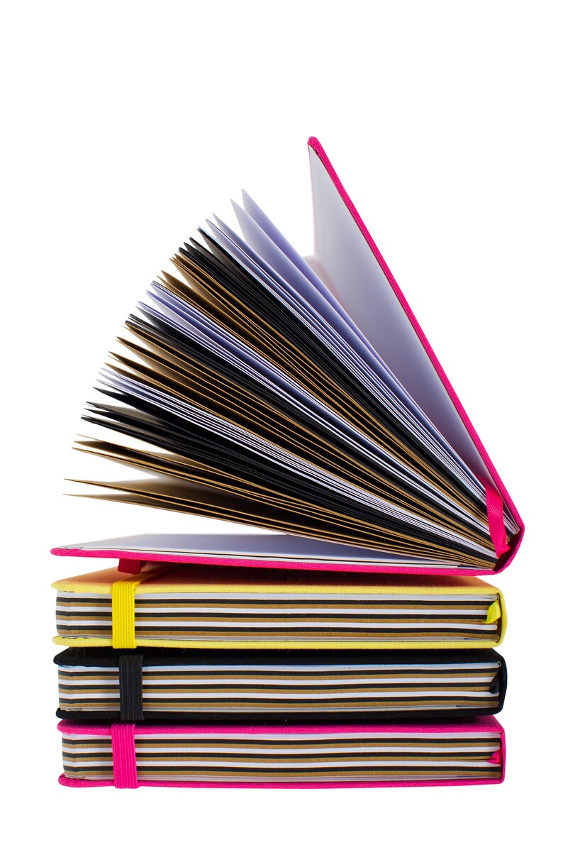Neon Yellow A5 Dot-grid MIXED PAPER Notebook - Perfect for Journaling ...