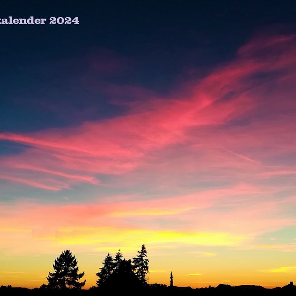 Cetarina Fotokalender 2024 mit Sonnenuntergang