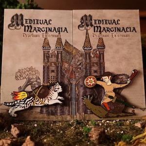 Medieval Marginalia Hard Enamel Pins