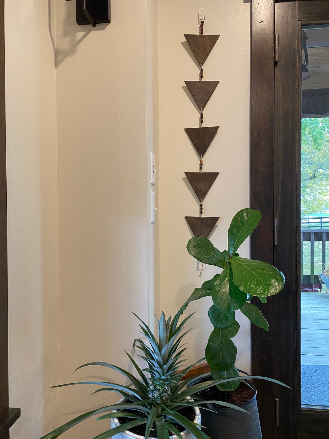 Geometric Wood Wall Decor Triangle Decor Wall Decor Triangle Etsy