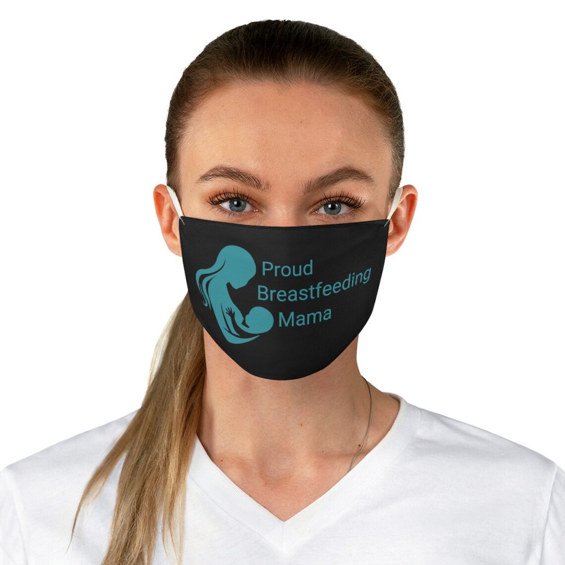 Proud Breastfeeding Mama Black Face Mask Gift for Breast Etsy