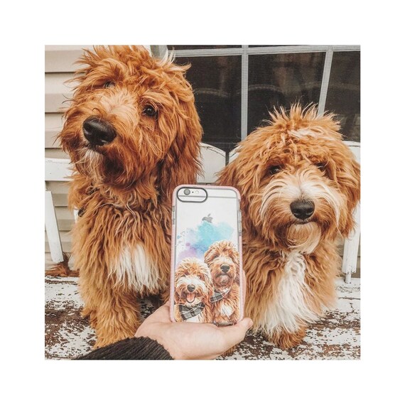 Pet Illustrated Custom Dog Phone Case Mothers Day Custom Dog Phone Case,  Custom Pet Illustrated