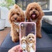Custom dog phone case, Custom pet illustrated phone case, Dog iPhone case, Pet iPhone case, Pet lovers gift, Dog owner gift, Classic 