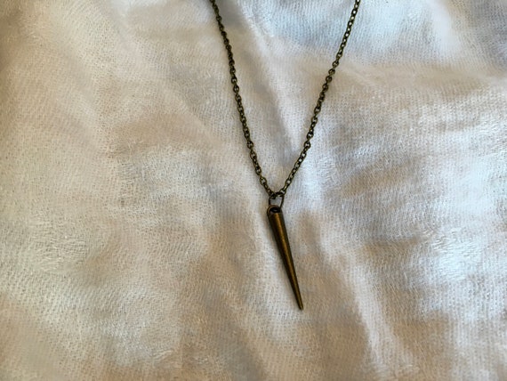 Spike Necklace, Gifts for Women, Vintage, Boho, Bronze, Gold, Rose, Copper, Halloween, Dainty  Christmas, Birthday, Gift