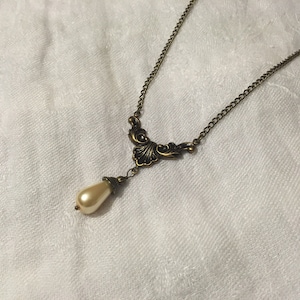 Glazen Regency parelketting, geschenken voor vrouwen, Vintage sieraden, brons, koper, Bridgerton, Kerstmis, verjaardag, cadeau, voor haar