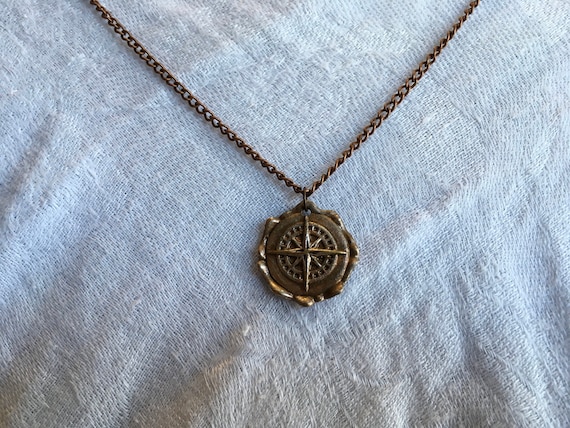 Compass Necklace, Gift for Man, Gift for Woman, Vintage, Rustic, Bronze, Gold, Rose, Copper, Halloween,  Christmas, Birthday, Gift
