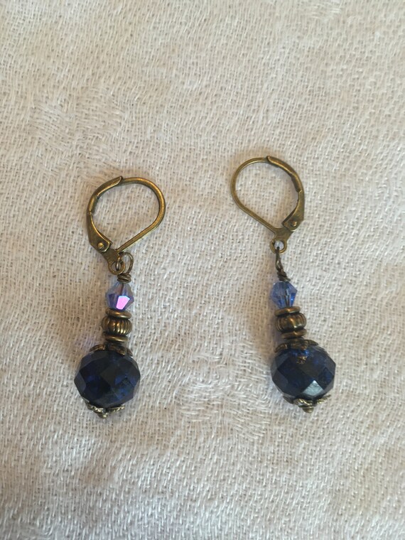 Bronze Dangle Bead Earrings, Gifts for Women, Vintage Jewelry, Gold, Rose, Copper, Christmas, Birthday, Gift, Bridgerton, Regency, Era