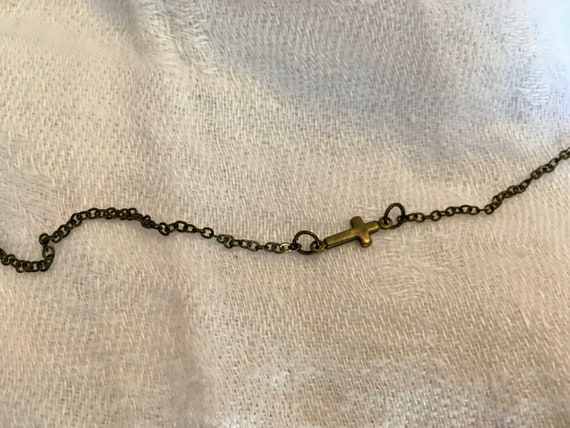 Cross Necklace, Gifts for Women, Vintage Jewelry Ascetic, Bronze, Gold, Rose, Copper, Halloween,  Christmas, Birthday, Gift, For Her