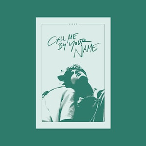 Call Me By Your Name Poster Wall Art (Download) | Retro Halftone Movie Poster Art Timothee Chalamet Armie Hammer for Bedroom or Living Room