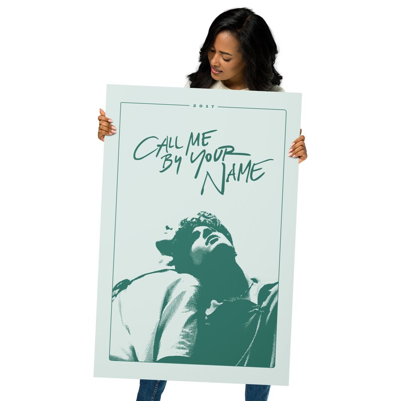 Call Me by Your Name Poster Wall Art (download) | Retro Halftone Movie ...