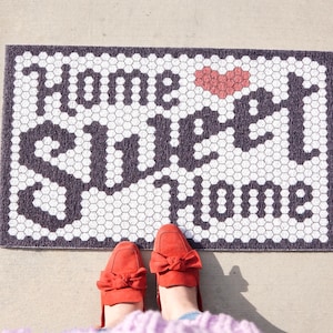 Tile shape door mat | Home décor| Entry way rug