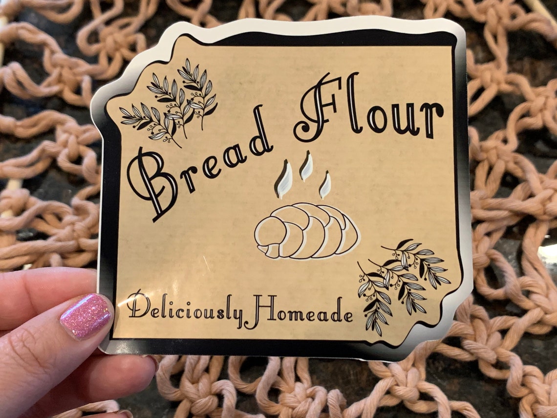 Bread Flour Vinyl Water Proof Pantry Labels Apothecary Etsy