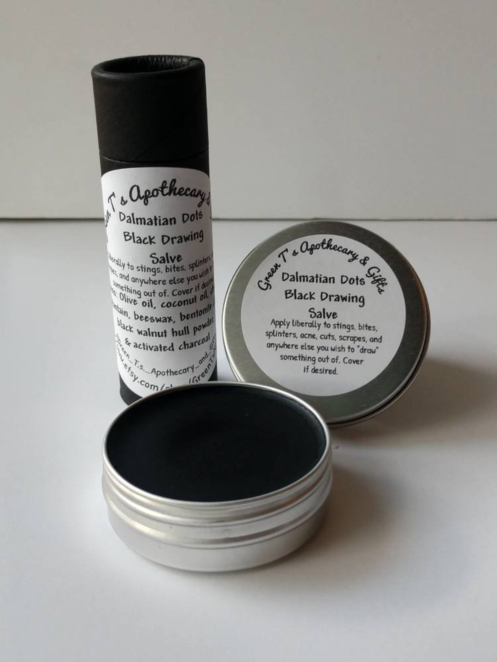 Black Drawing Salve, Herbal Salve, Activated Charcoal Salve Etsy