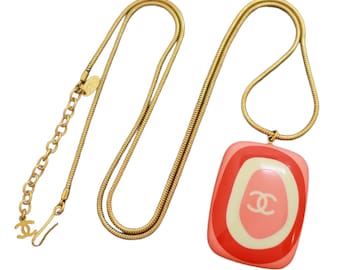 Vintage Chanel Red Pendant
