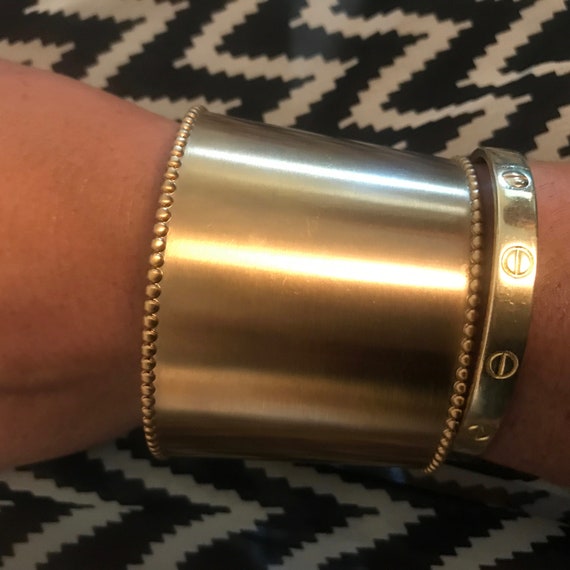 Vintage Gold Tone cuff bracelet