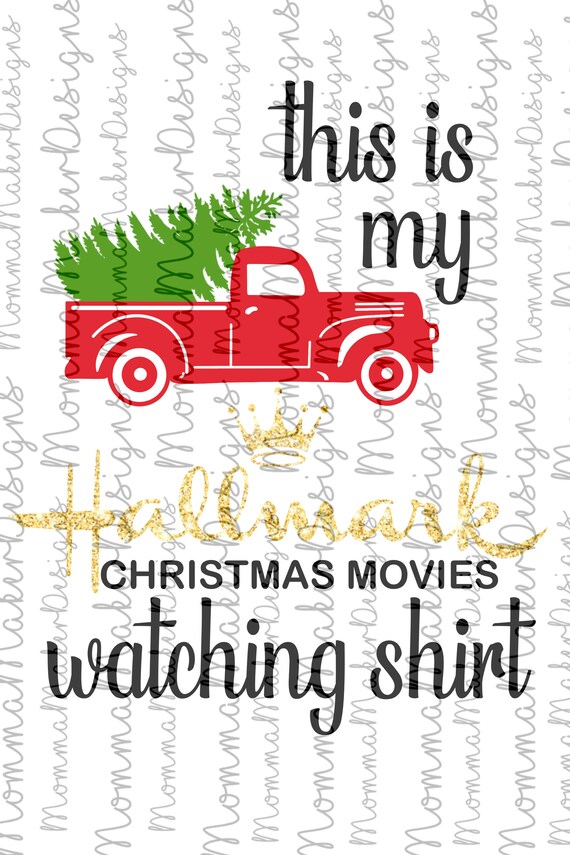 hallmark watching shirt svg
