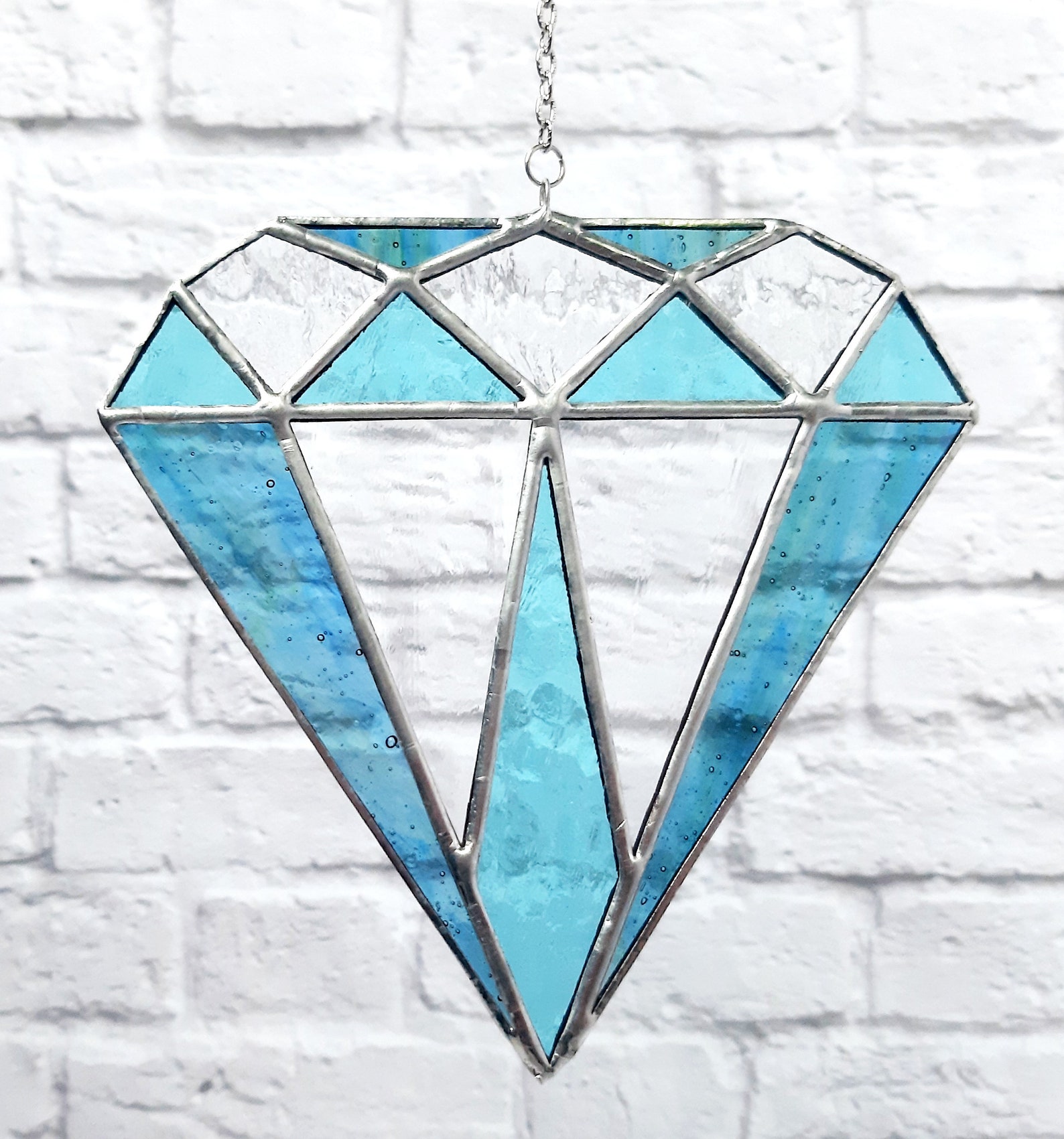 Digital Download Stained Glass PDF Pattern Diamond | Etsy