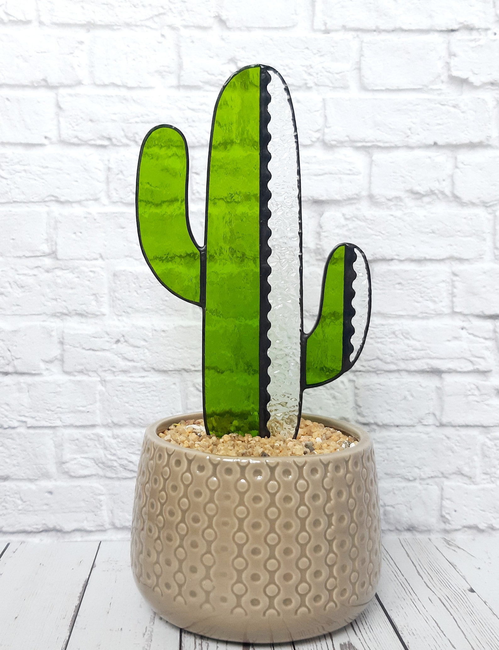 Digital Download Stained Glass PDF Pattern Cactus Cereus Etsy