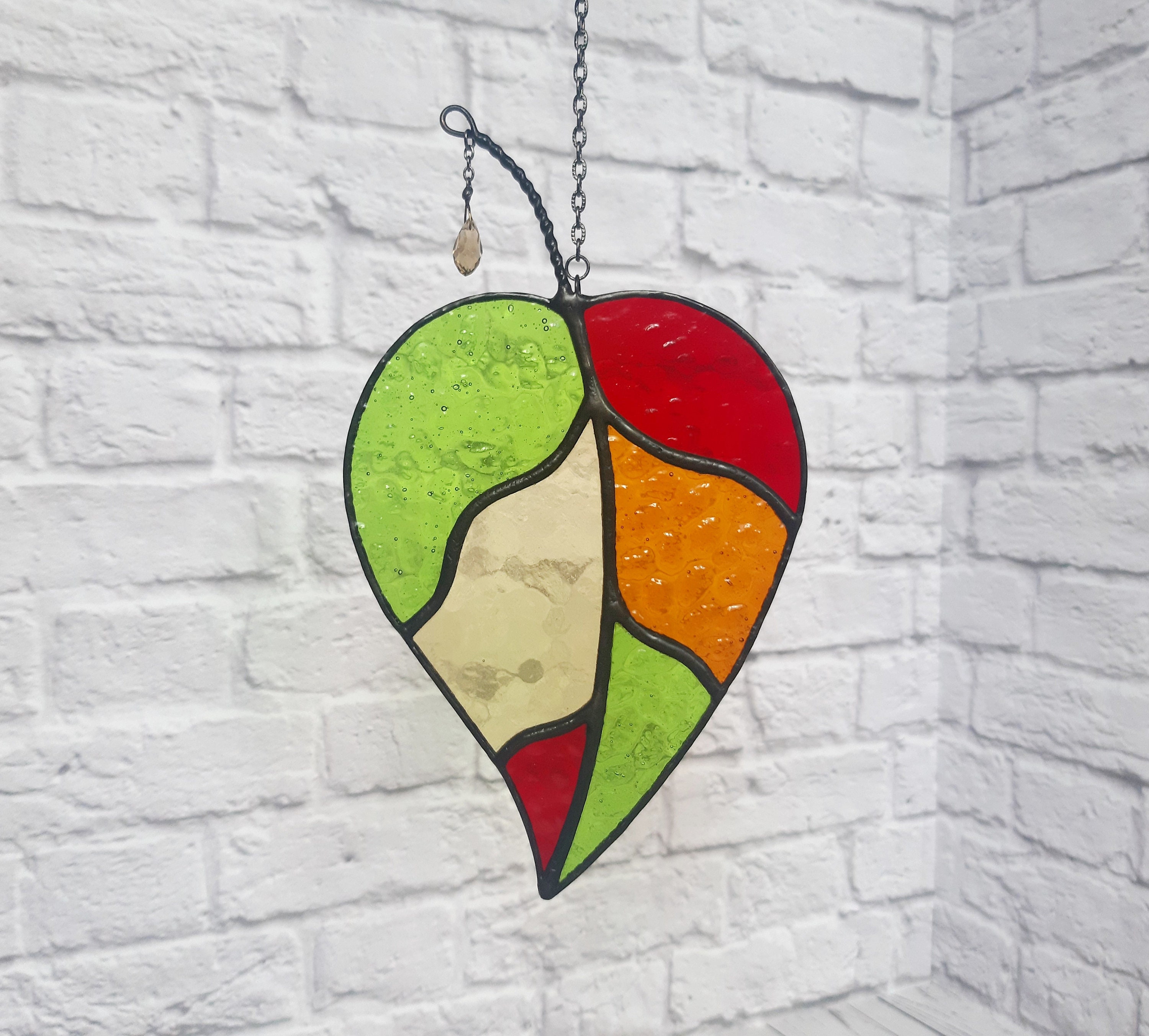 Pattern Leaf Digital Download Stained Glass Pattern Easy for Etsy UK