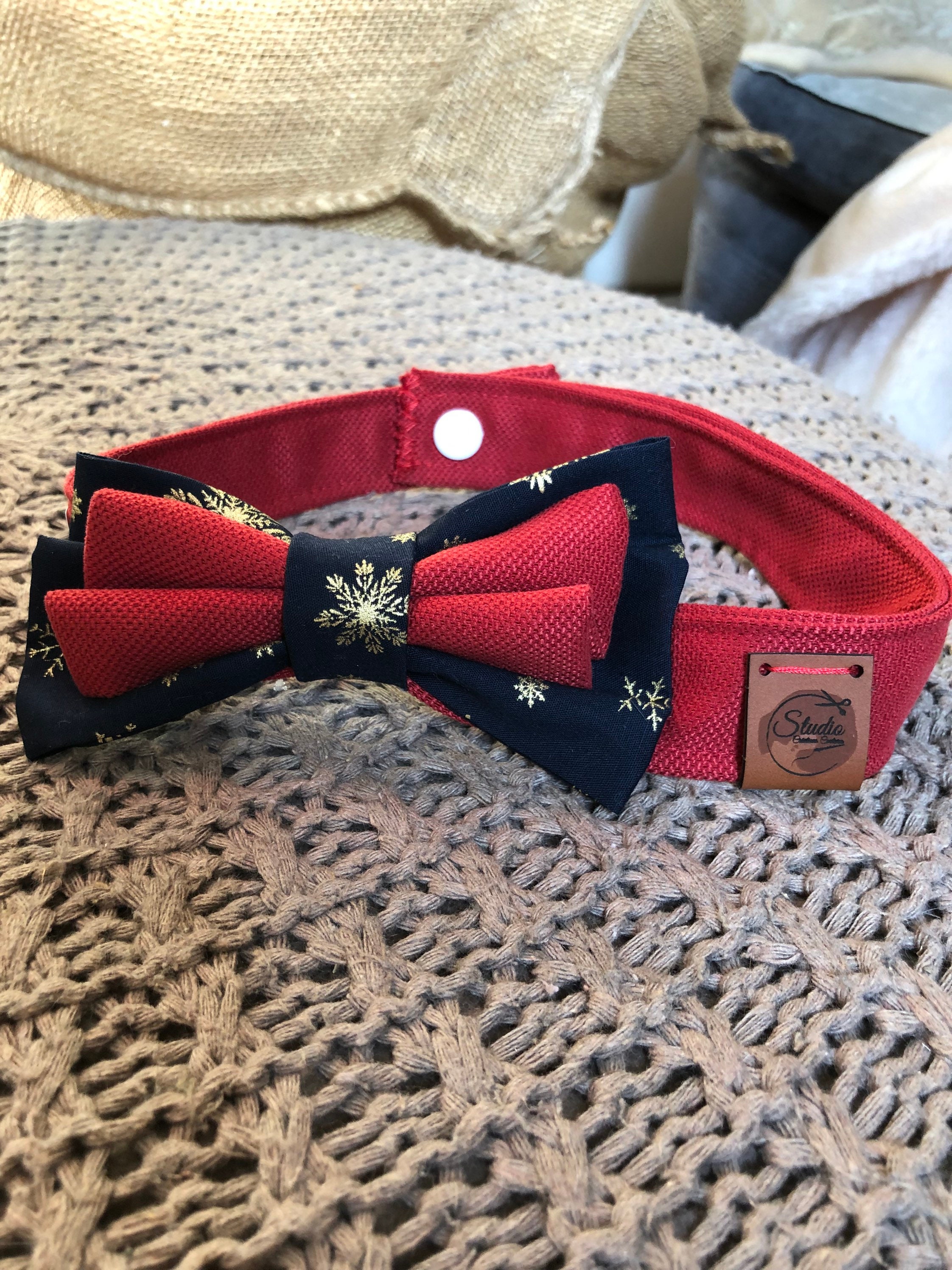 Noeud Papillon de Noël Pour Chien - Noeud Dog -