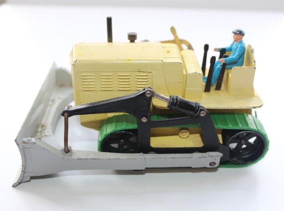 Bulldozer Blaw Knox - Jouet Dinky SuperToys 961, échelle 1:43, Angleterre - Occasion Vintage