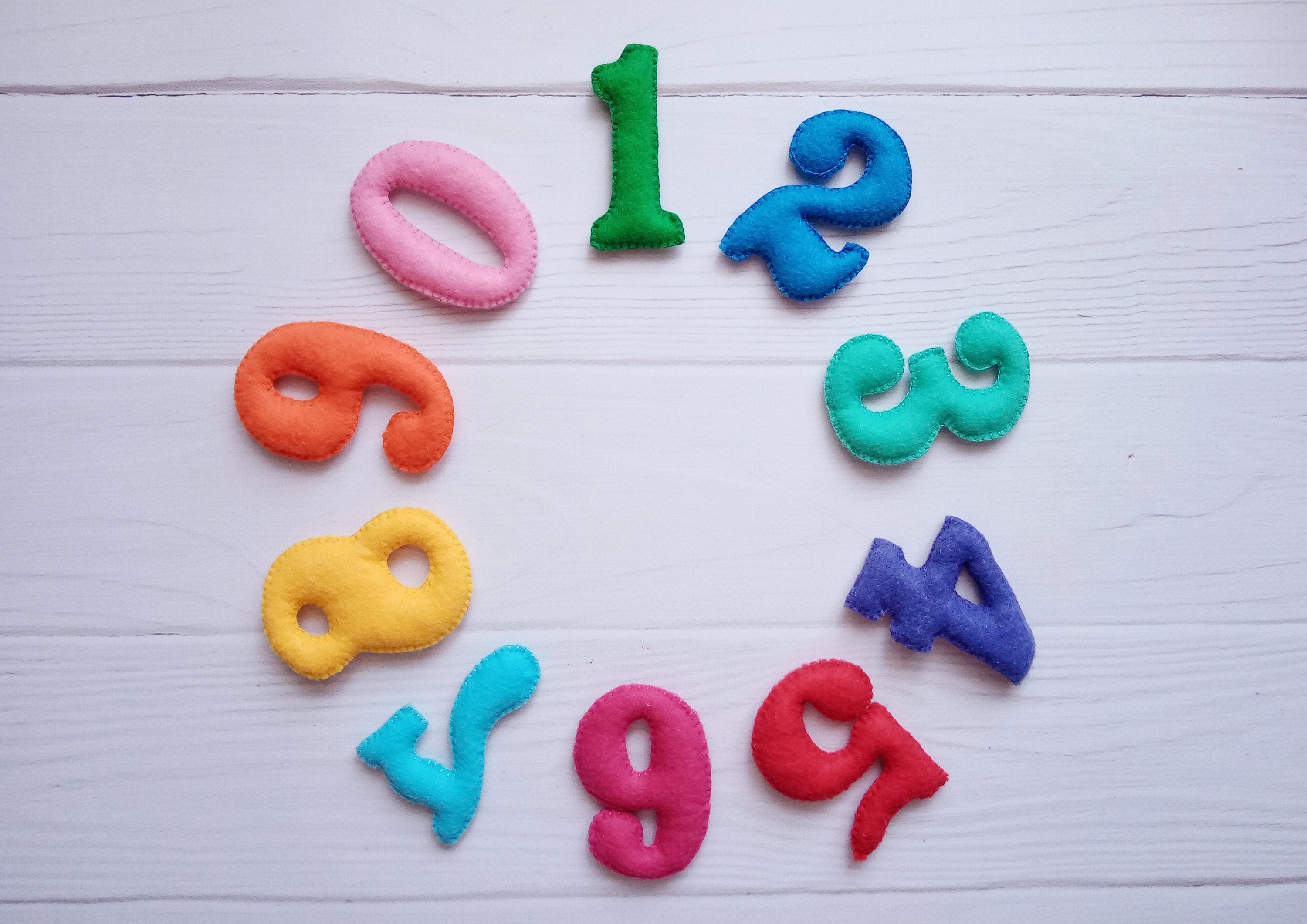 Filz-Zahlen Filz-Magnete Baby Meilenstein Montessori | Etsy
