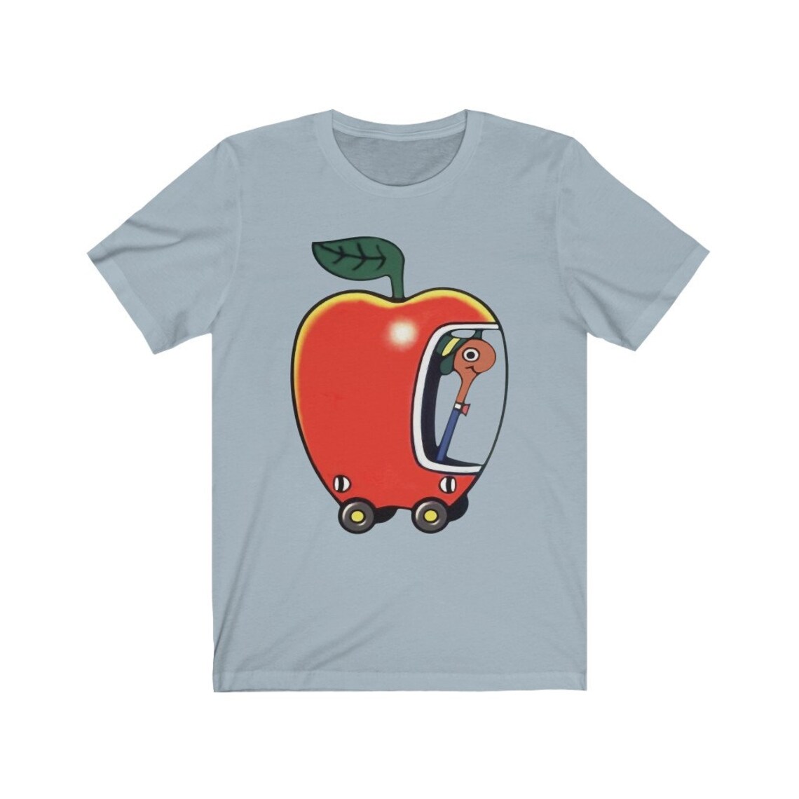 Lowly the Worm and His Apple Car Classic TShirt Etsy