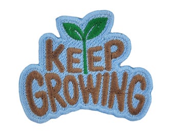 Keep Growing - EDM/Rave Embroidered Patch | Iron-On Applique