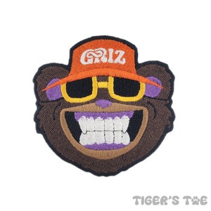 GRiZ &quot;Mr. B&quot; Embroidered Patch | Iron-On / Sew-On / Velcro Stash Patch