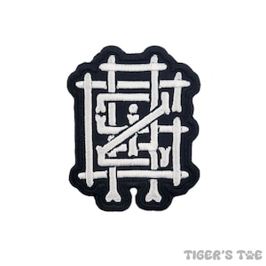 GRiZ Bone Logo Embroidered Patch | Iron-On