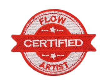 Certified Flow Artist - EDM/RAVE Patches, EDM Meme Festival Culture - 13 Options | Iron-On Applique