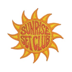 Sunrise Set Club | Embroidered Patch