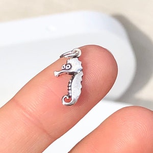 Colgante de caballito de mar en plata de ley 925, colgante de caballito de mar en plata, colgante de collar de caballito de mar, caballito de mar pequeño, dije de caballito de mar, regalo para amantes de los caballitos de mar