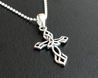925 Sterling silver Celtic cross pendant, Celtic cross pendant, celtic jewelry, celtic cross necklace, cross pendant necklace, cross charm