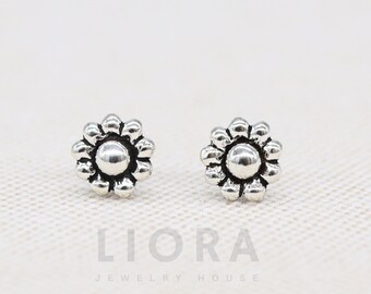 925 Sterling Silver Flower Stud Earrings, Flower Earrings, Flower Studs, Flower Jewellery, Flower Gift