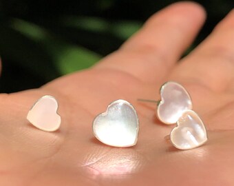 Heart Pearl Earrings - Etsy Australia