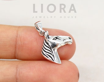 925 Sterling Silver Horse Pendant, Horse Charm, Silver Horse, Horse Gift