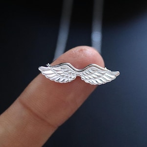925 Sterling silver Angel Wing Pendant Necklace, Wing Necklace, Wing Pendant, Angel Necklace, Wing Jewelry Gift for Her, Angel Gift