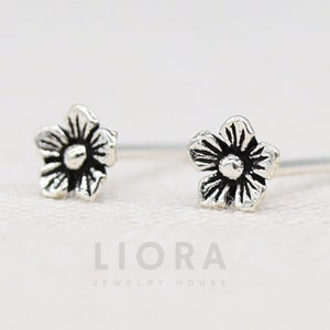 925 Sterling Silver Flower Stud Earrings, Small Flower Earrings, Jasmin Earrings, Flower Gift