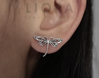 Orecchini A Forma Di Volpe In Argento Sterling 925 – Gioielli Simbolo Di Fortuna Per Donna E Ragazza - copertina