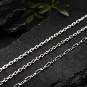 925 sterlingsilver 2 mm tjock kabelkedja, minimalistiska smycken, missfärgningsbeständig