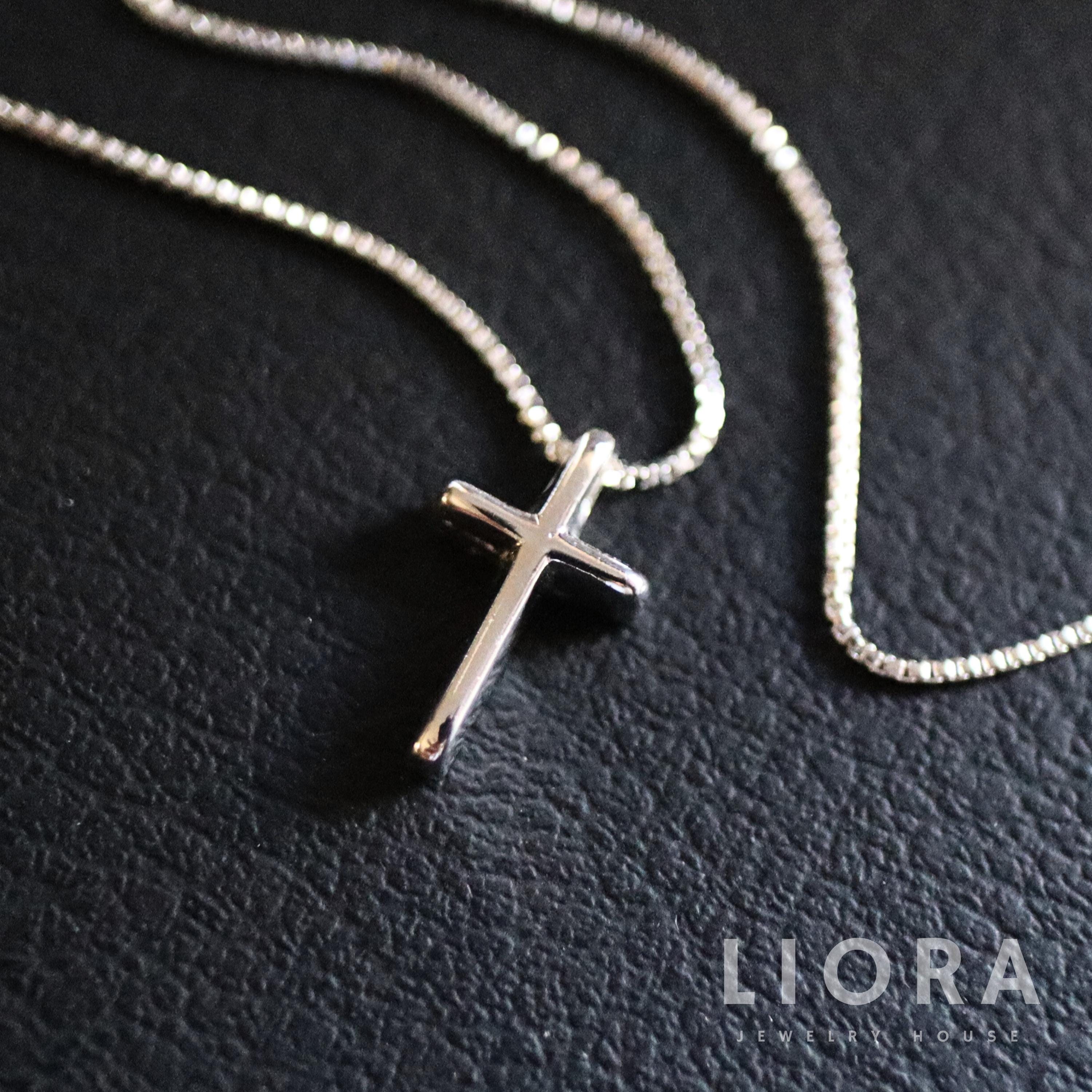 Pendentif Croix En Argent 925 Sterling – Neuf Avec Boîte, Longueur 26mm