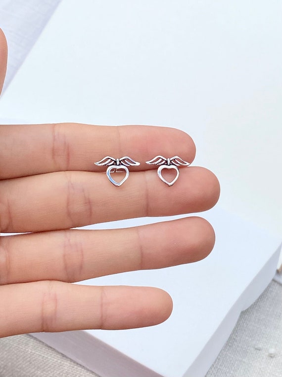Colibrì, orecchini a cerchio in argento sterling 925, a forma di