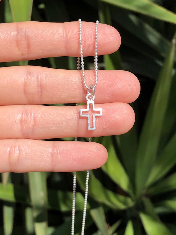 Small sterling shop silver cross