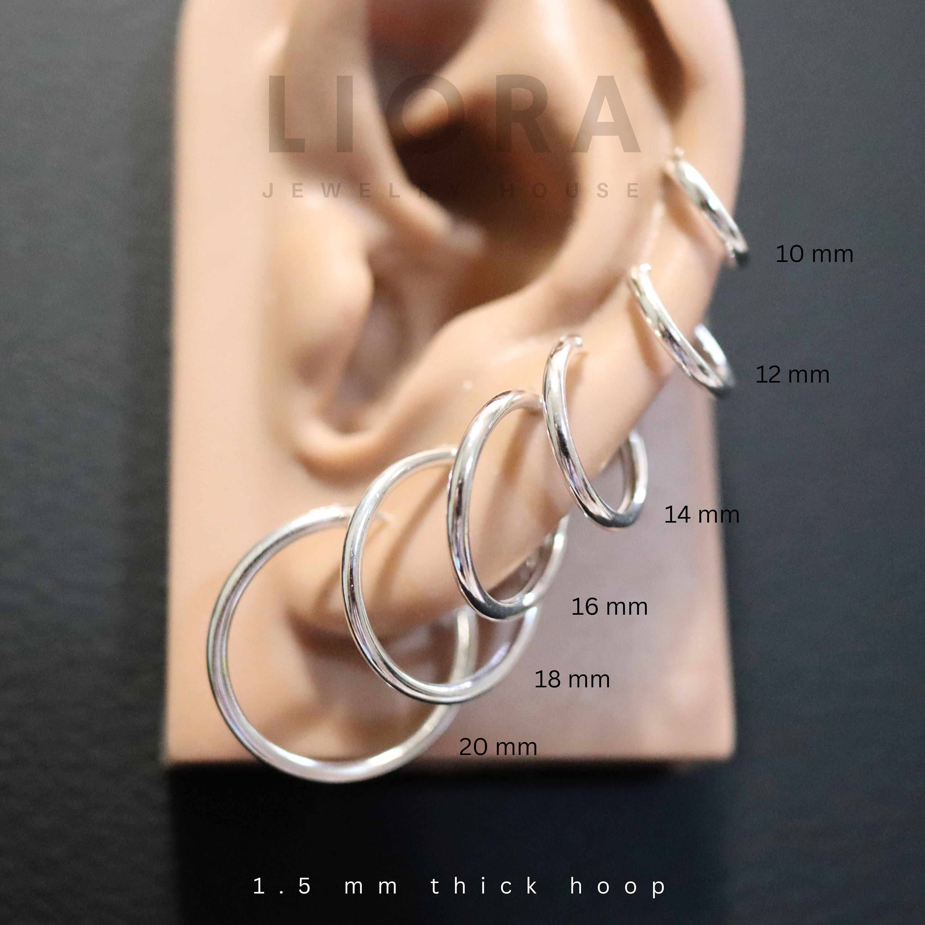 Orecchini A Cerchio Ovale In Argento 925 – 15mm/18mm, Fissaggio A Perno, Leggeri, Da Donna E Uomo, Gioiello Regalo