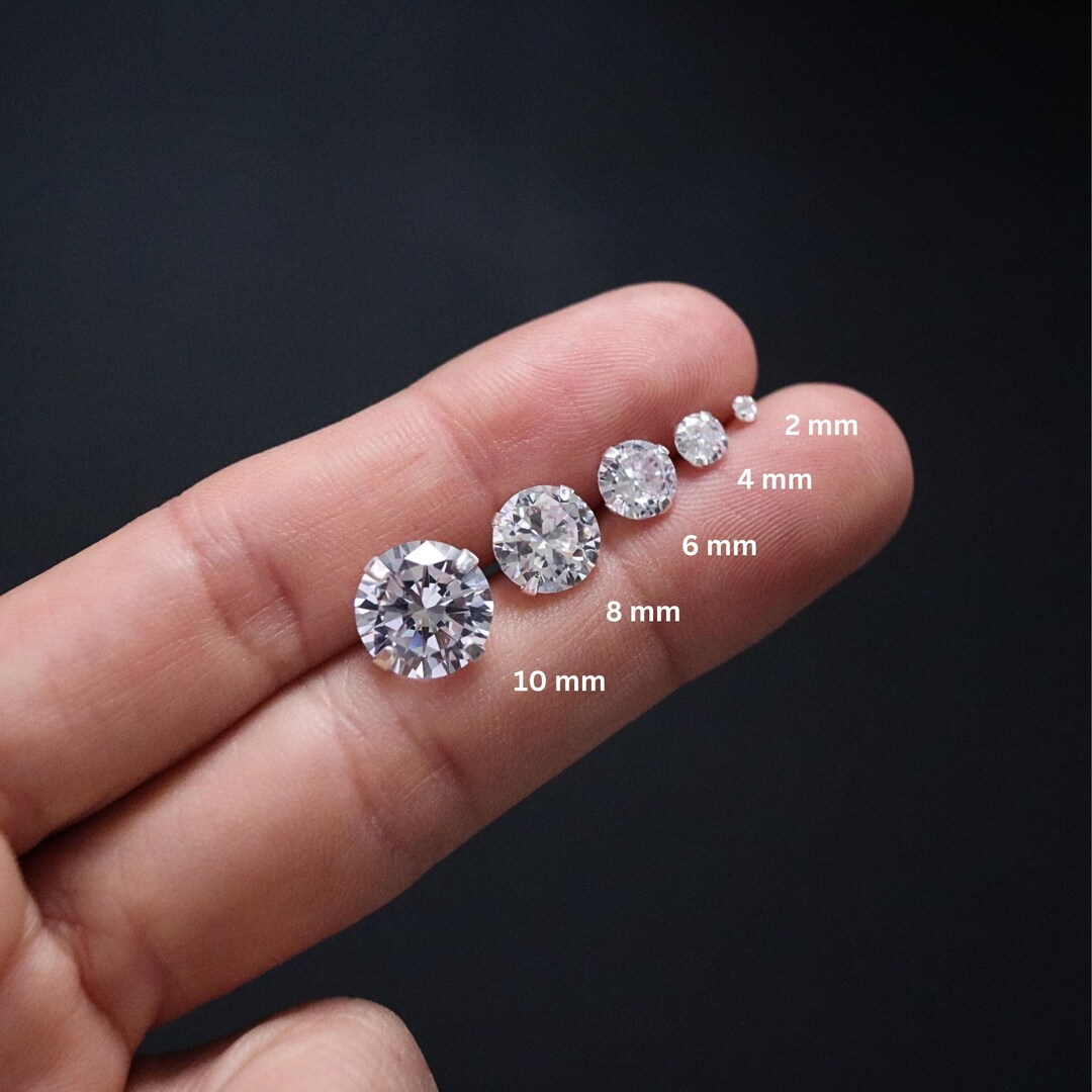 CZ Sterling Silver Stud Earring main image 0