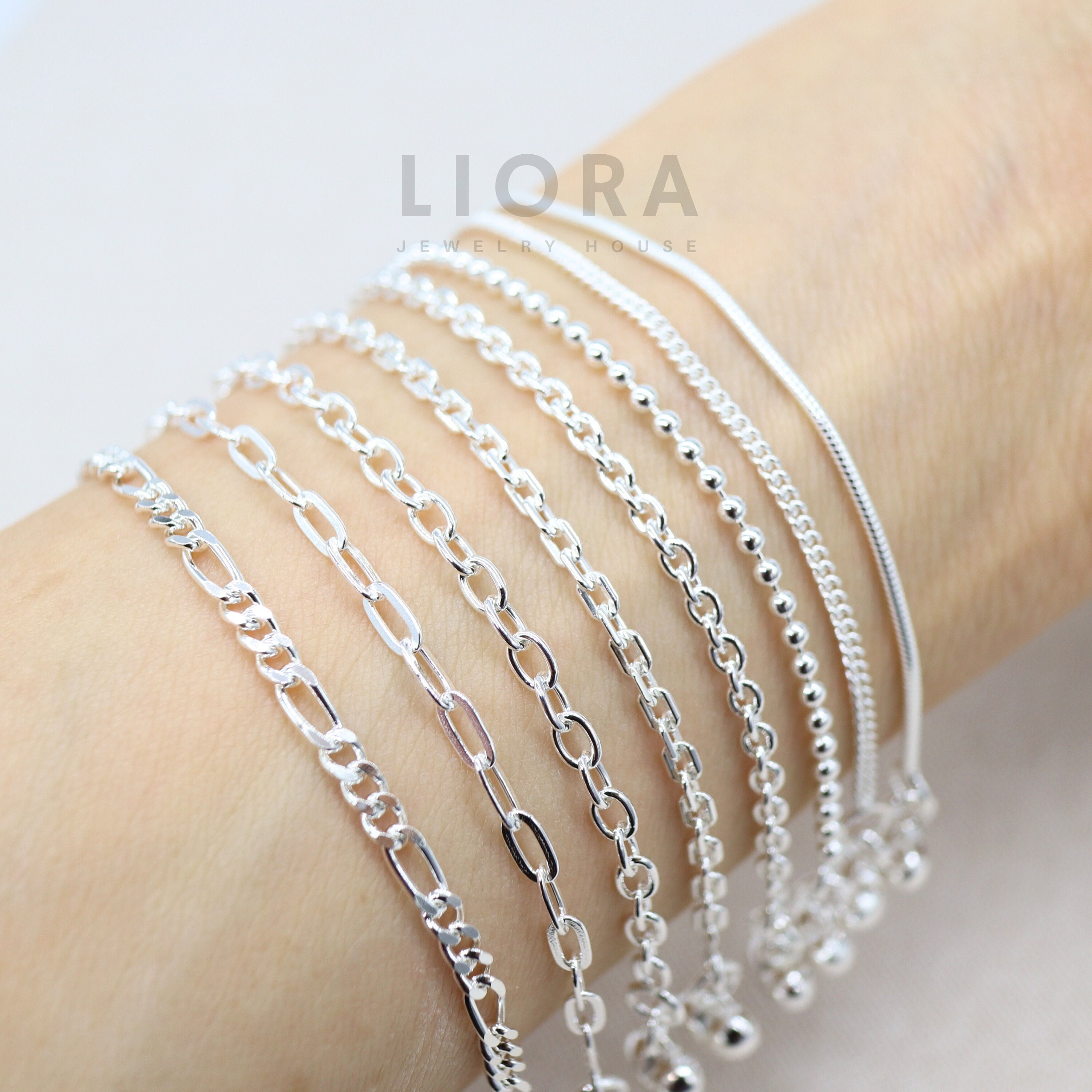 925 Sterling Silver Necklace Female Silver Chain Without Pendant 925  Clavicle Chain Naked Chain Galaxy Chain Thin Chain Stacked - Temu