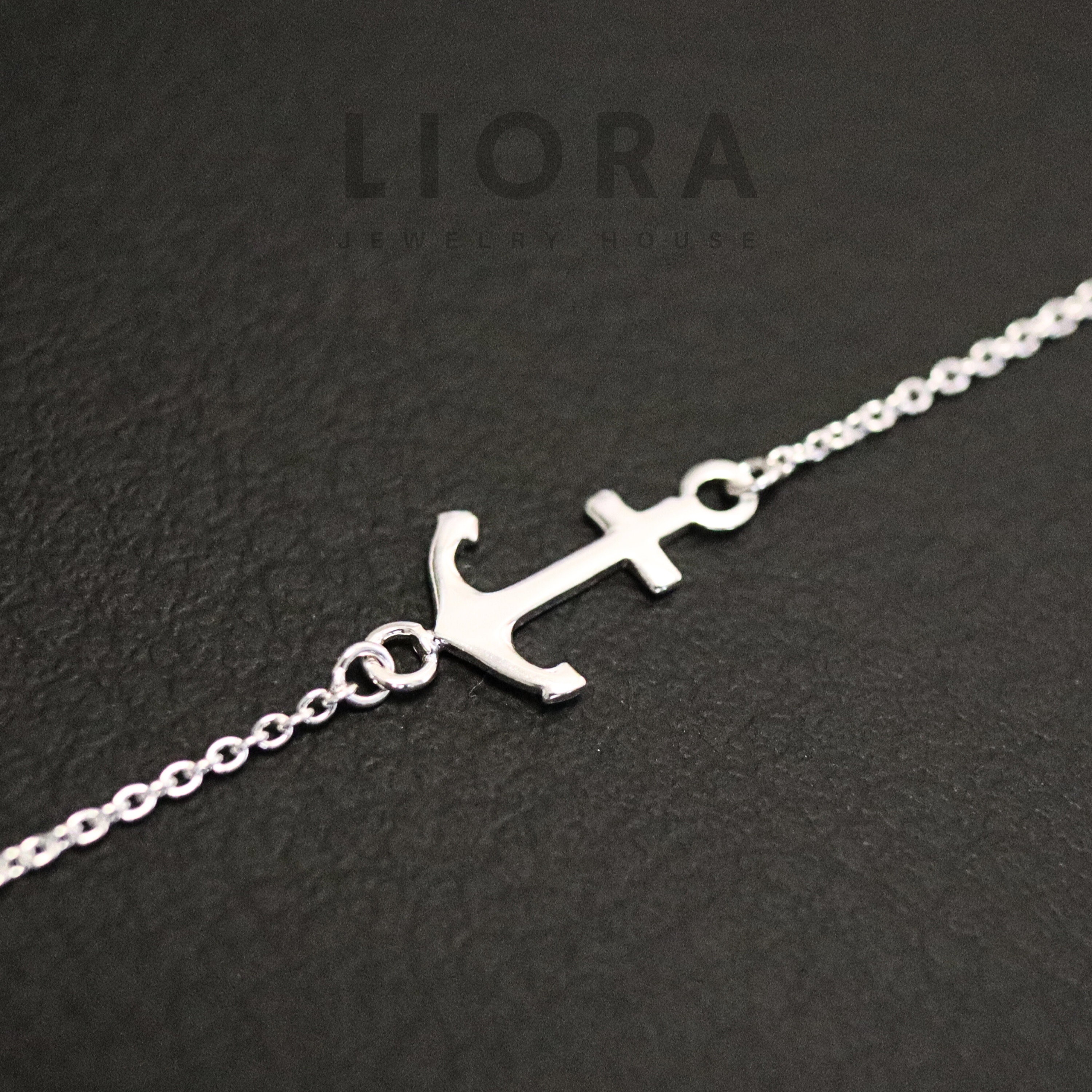ITALY SILVER925 ANCHOR BRACELET/ブレスレット 925 Sterling Silver Anchor Bracelet, Silver Anchor Charm