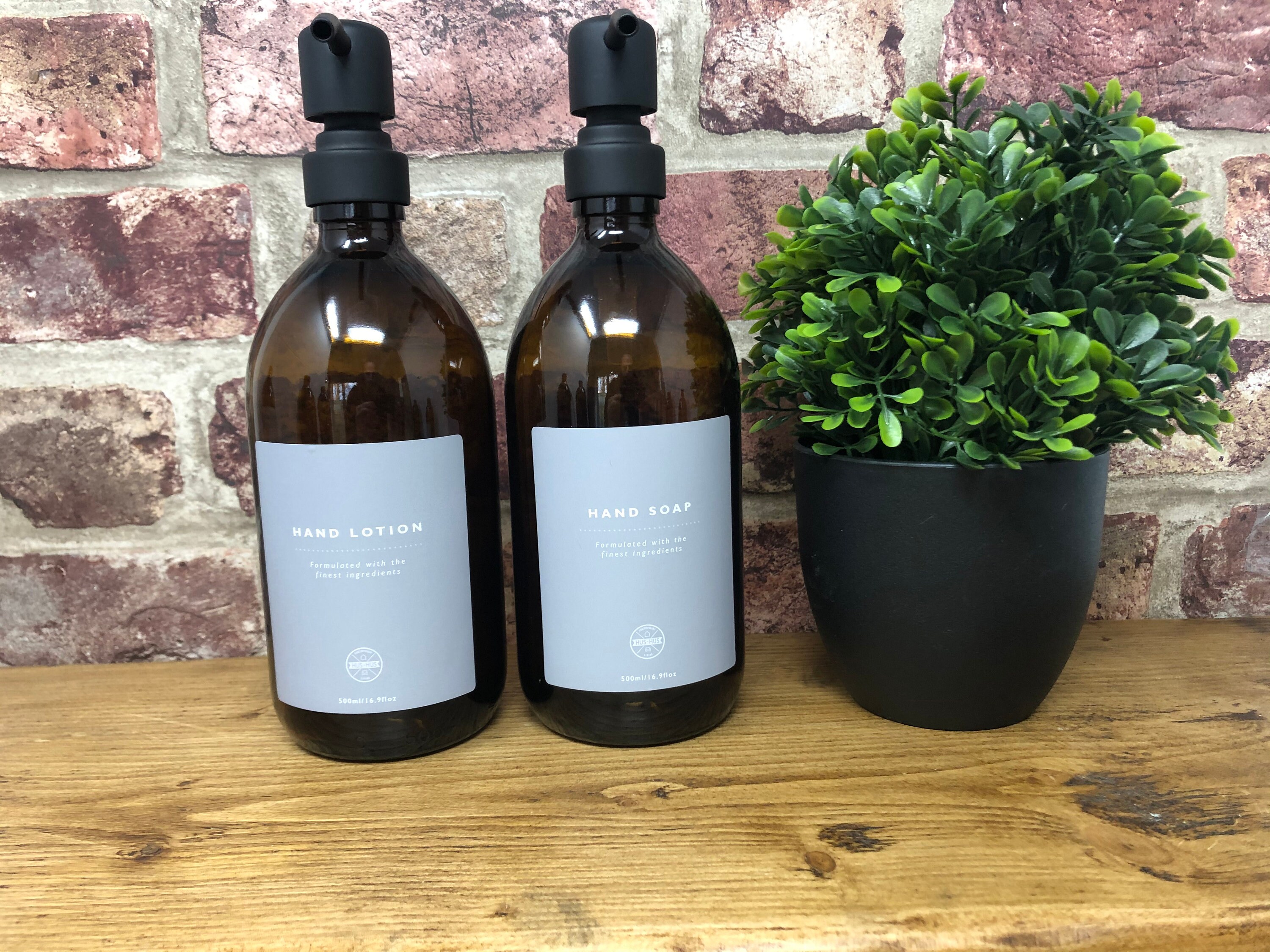 300ml or 500ml Amber Glass Dispenser Bottle Different Etsy UK