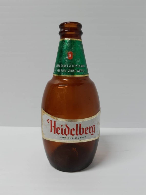 Heidelberg Collectible Vintage Glass Old Open Beer Bottle Fine Etsy